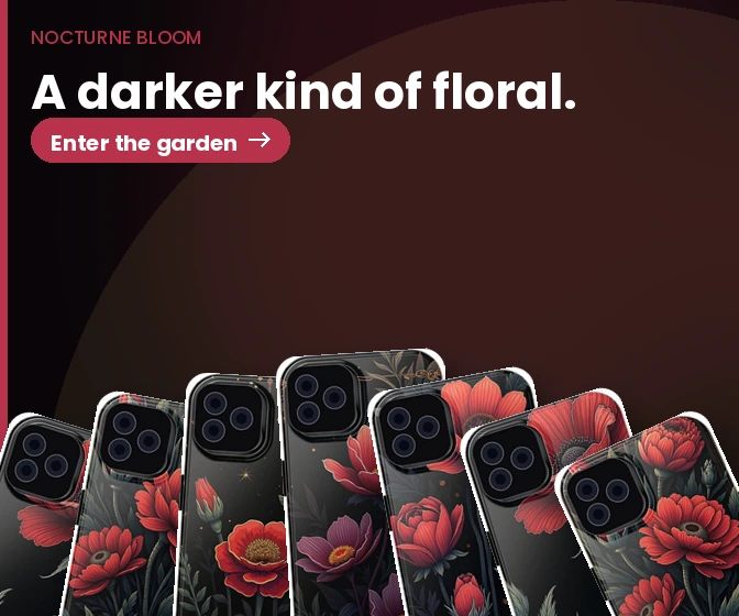 Nocturne Bloom: Dark gothic floral cases.